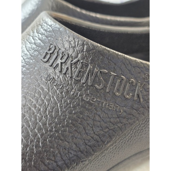 Birkenstock Profi Birko Flor Black Slip On Clogs Size 43 EU 280 US Mens 10/10.5 - Picture 10 of 12